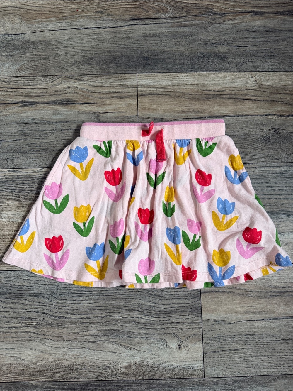 Mini Boden Floral Tulip Skirt with Elastic Waist